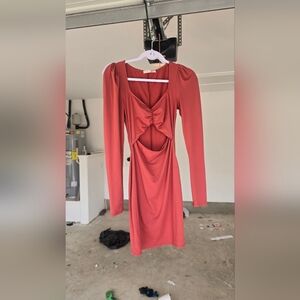 Elegant Rust Dress